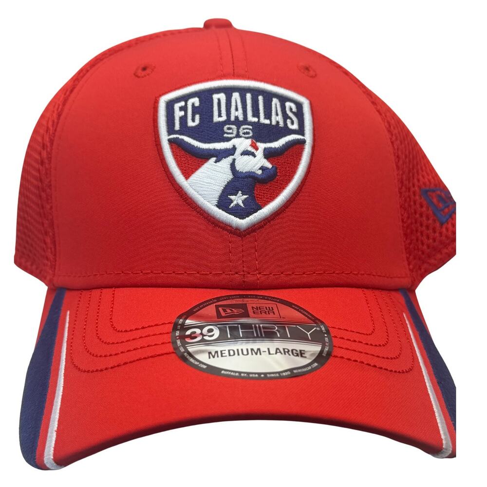 New Era FC Dallas 39THIRTY Stretch Fit Hat Red Medium-Large